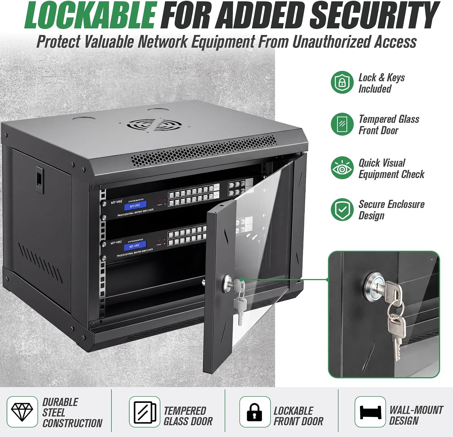 6U Wall-Mount Network Cabinet